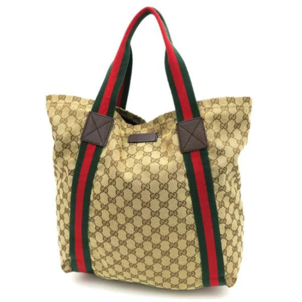 Gucci GG Canvas Tote bag web Brown